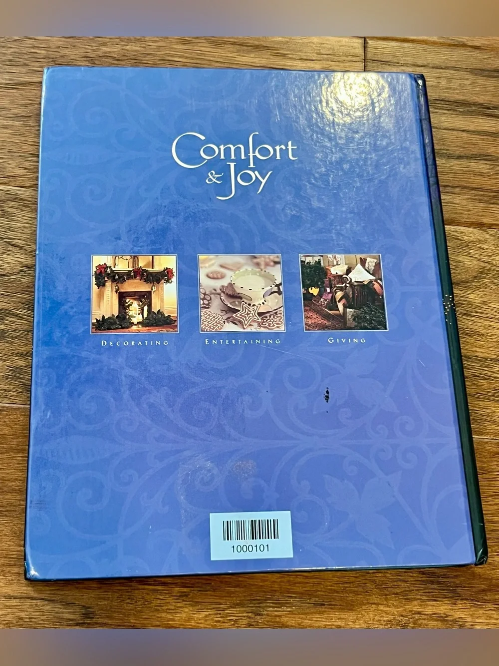 Comfort & Joy Decorative Holiday Book - Blue Hardcover
